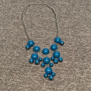 Blue and silver charming Charlie’s necklace
